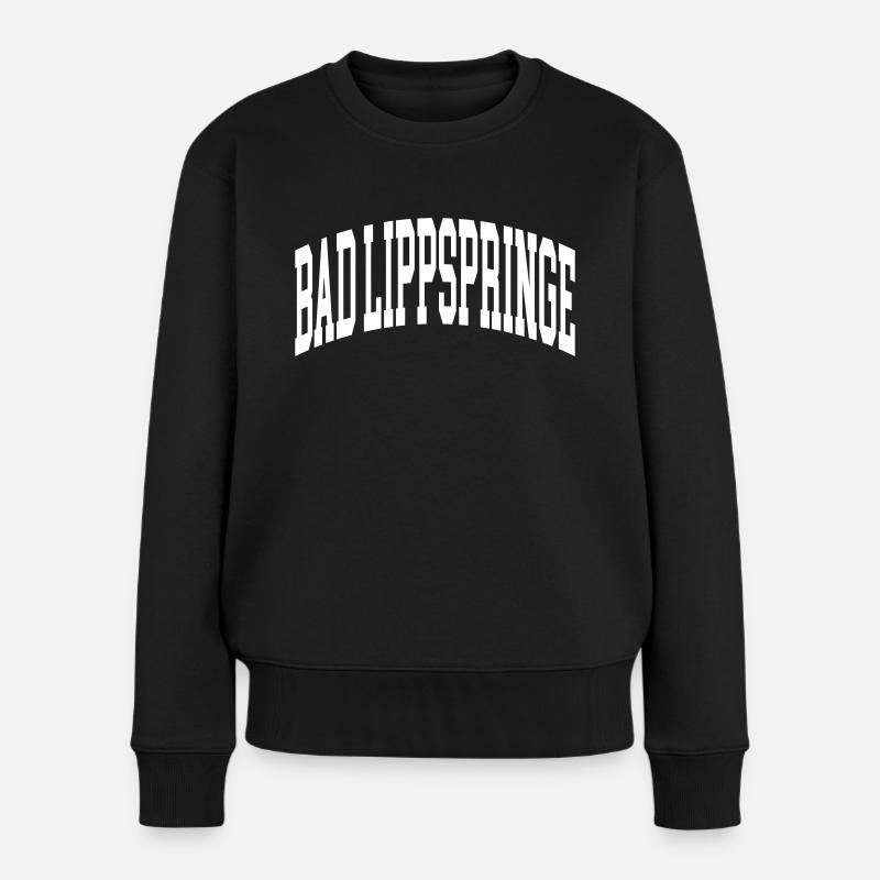Bad Lippspringe - Frauen Premium Bio Pullover - Schwarz
