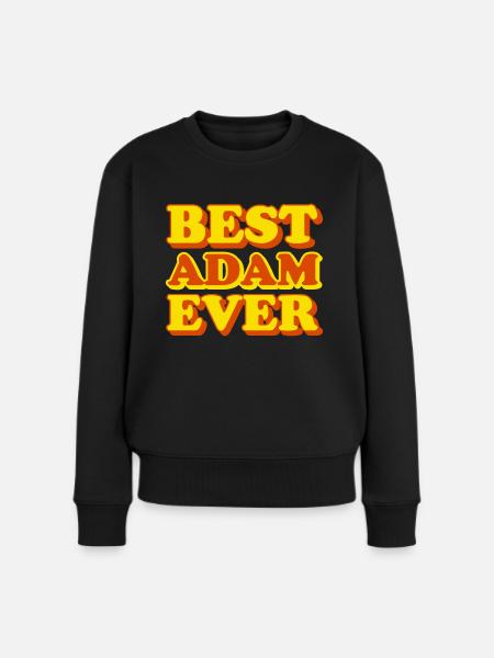 Adam Prénom Drôle de cadeau - Pull Premium bio Femme - noir