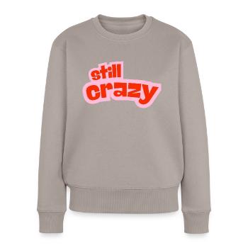 Toujours fou - Pull Premium bio Femme - taupe - Devant - Julia (174cm)