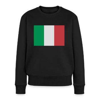 italien - Pull Premium bio Femme - noir - Devant - Julia (174cm)