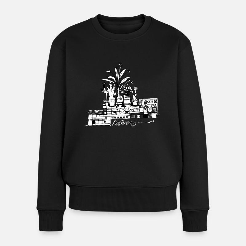 Mallorca shirt - Frauen Premium Bio Pullover - Schwarz