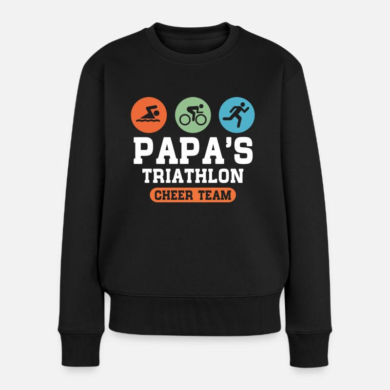 Triathlon Papa - Pull Premium bio Femme - noir