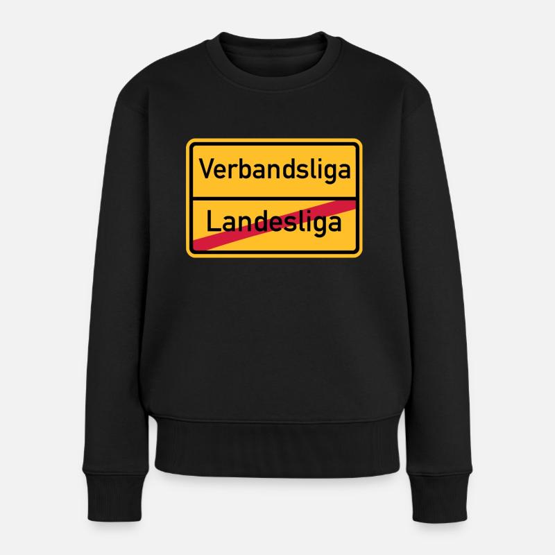 Verbandsliga - Frauen Premium Bio Pullover - Schwarz