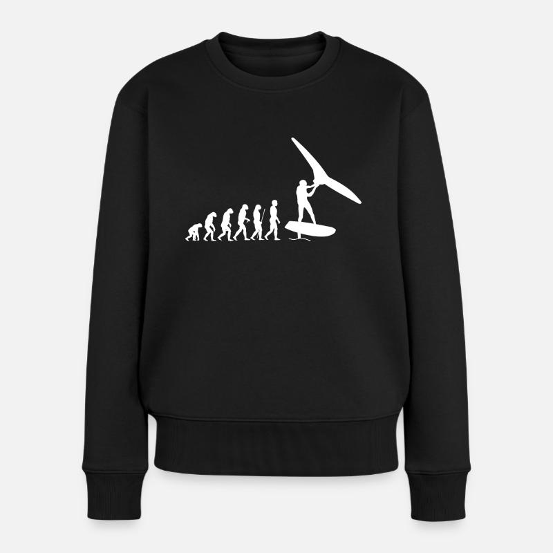 Evolution du Wingfoil - Pull Premium bio Femme - noir