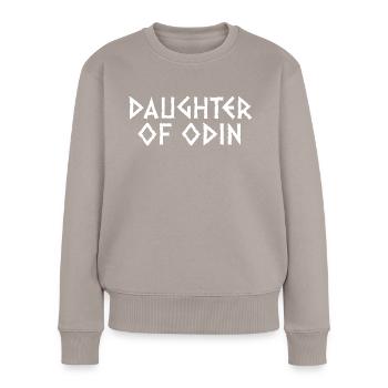 Daughter Of Odin - Frauen Premium Bio Pullover - Taupe - Vorne - Julia (174cm)