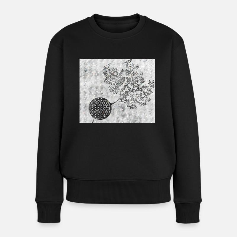 Arbre de vie persan n° 5 - Pull Premium bio Femme - noir