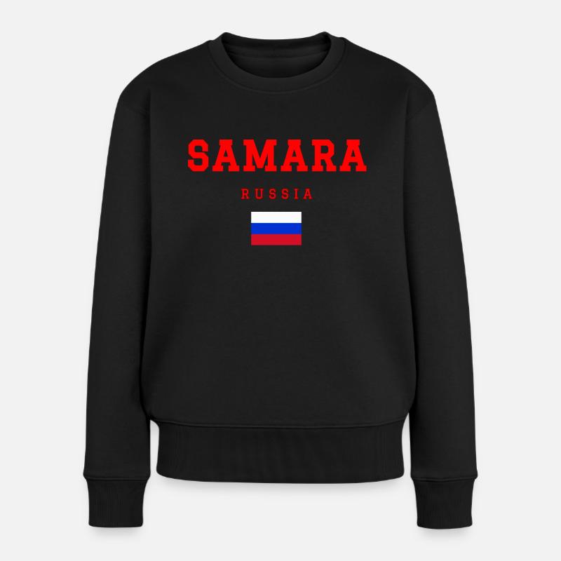 Samara, Russie - Pull Premium bio Femme - noir