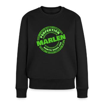 Gift for Marlen - Women's Premium Organic Jumper - black - Front - Julia (174cm)