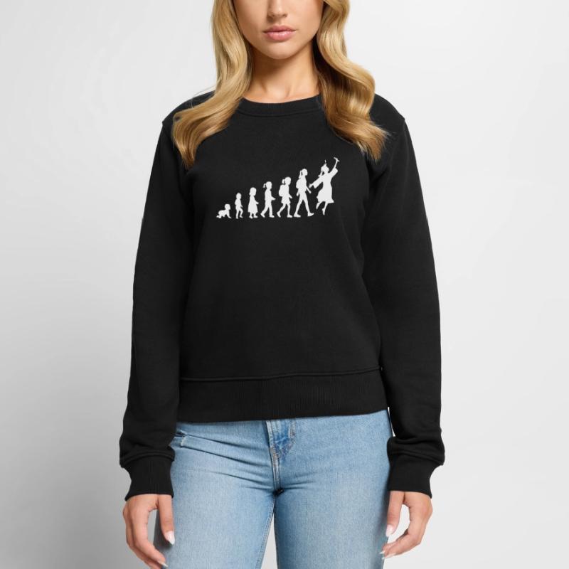 Evolution Schoolchild Diplômé de l’école secondaire Pull Premium bio Femme