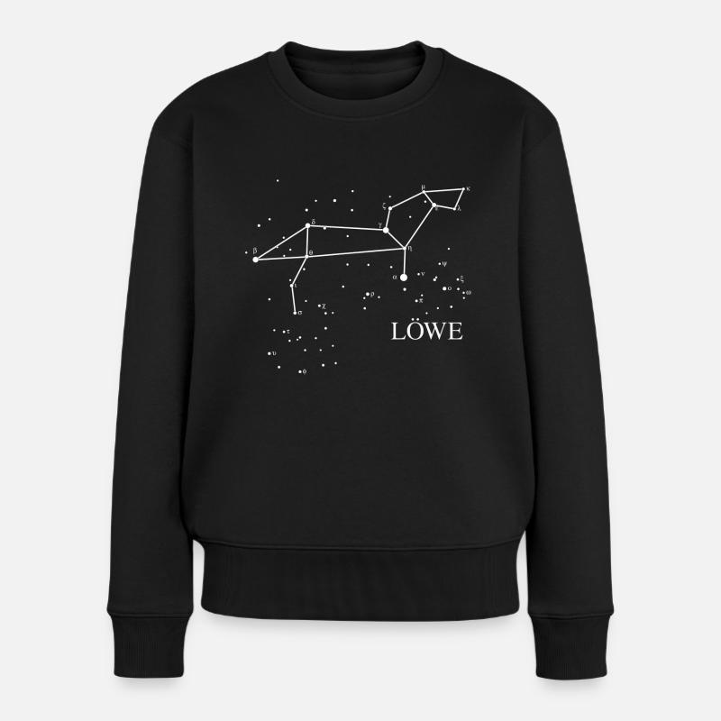 Sternbild Löwe - Frauen Premium Bio Pullover - Schwarz