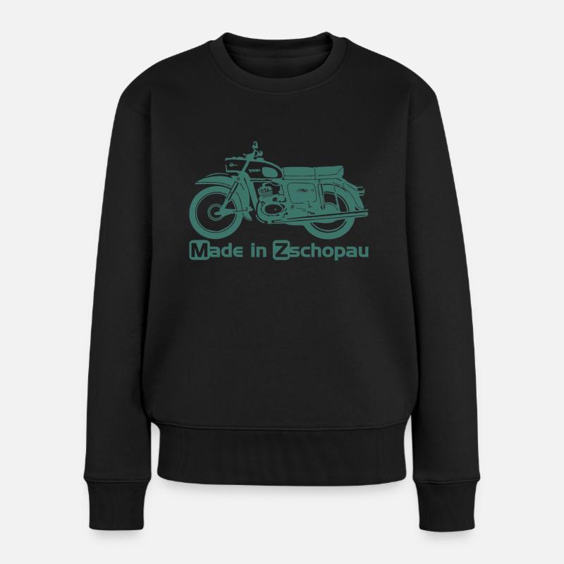 MZ ES 150 125 Trophy - Frauen Premium Bio Pullover - Schwarz