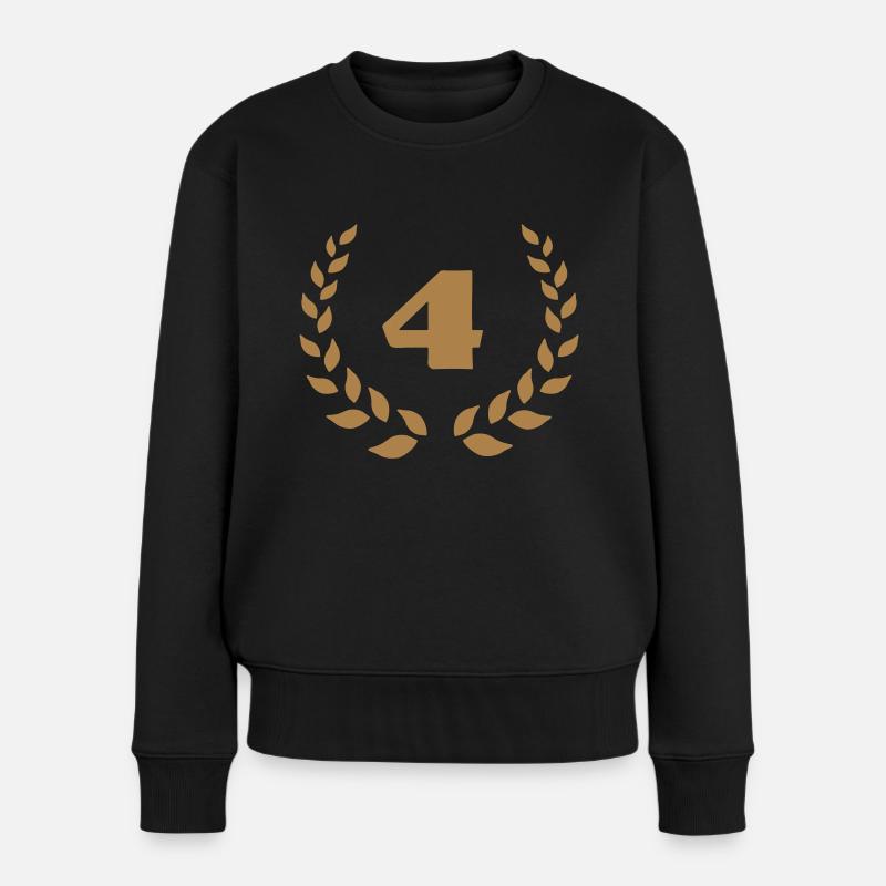 jubileaeum_4 - Frauen Premium Bio Pullover - Schwarz