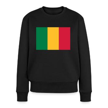 drapeau_mali - Pull Premium bio Femme - noir - Devant - Julia (174cm)