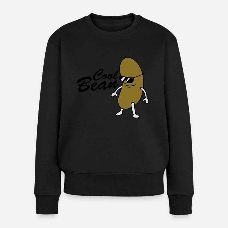 Cool Bean Boss - Frauen Premium Bio Pullover - Schwarz
