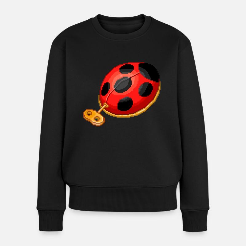 Coccinelle automatisieren - Frauen Premium Bio Pullover - Schwarz