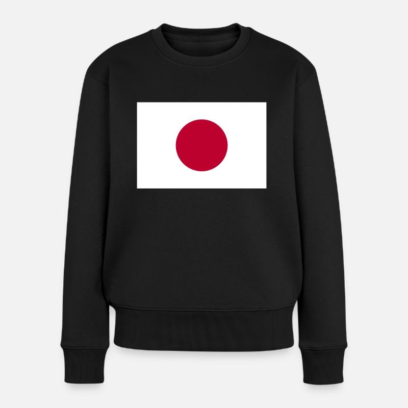 Japon drapeau - Pull Premium bio Femme - noir