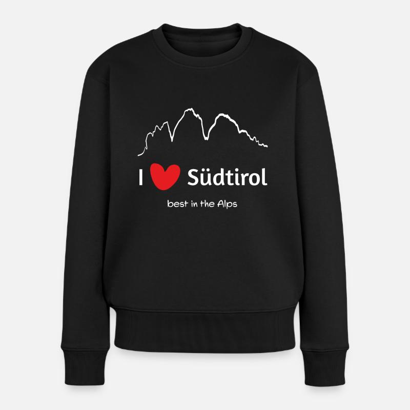 Südtirol (white) - Frauen Premium Bio Pullover - Schwarz