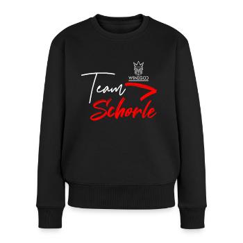 Winegod drôle en disant Team Schorle - Pull Premium bio Femme - noir - Devant - Julia (174cm)