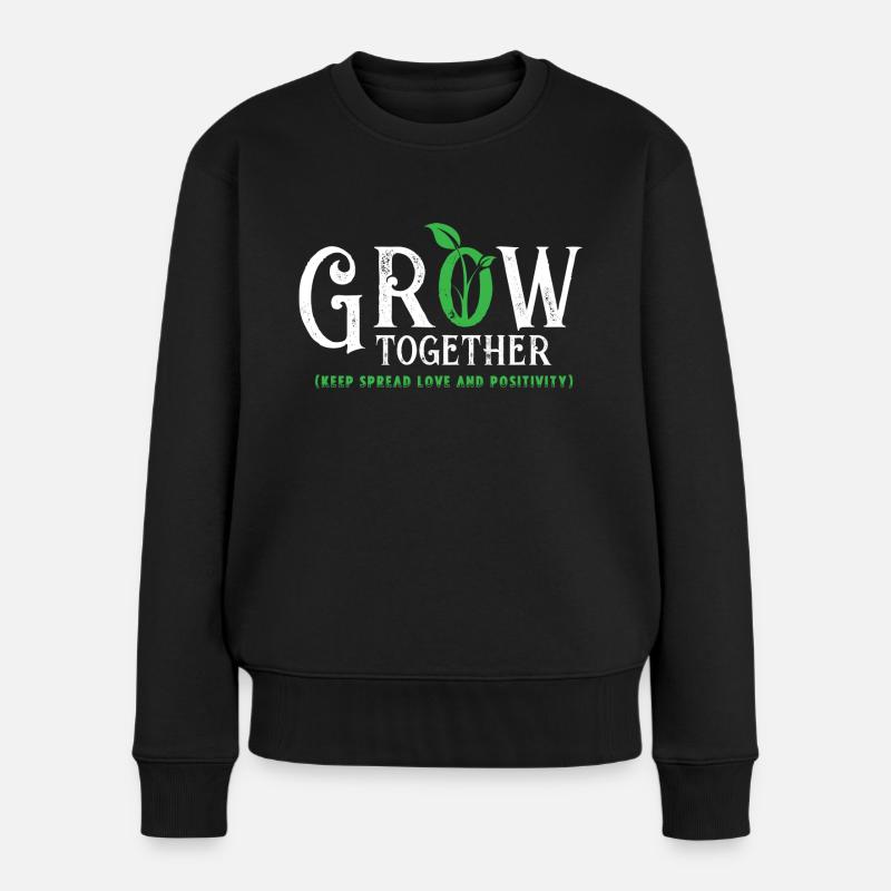 shirt new 03 - Frauen Premium Bio Pullover - Schwarz
