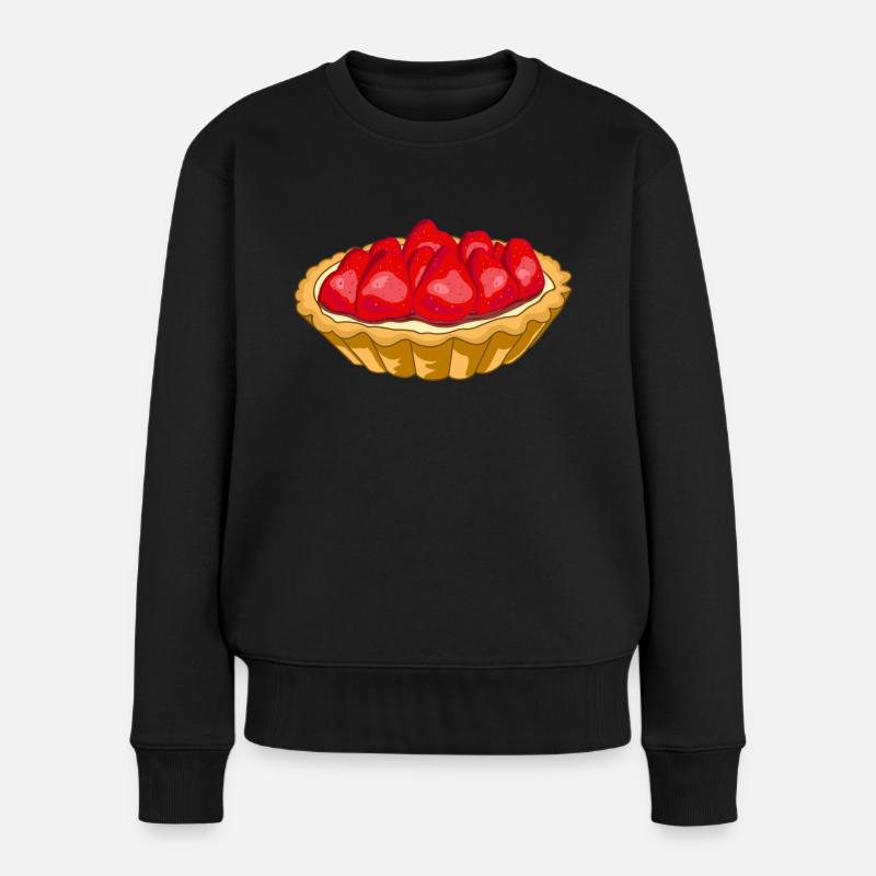 Tartelette aux fraises - Pull Premium bio Femme - noir