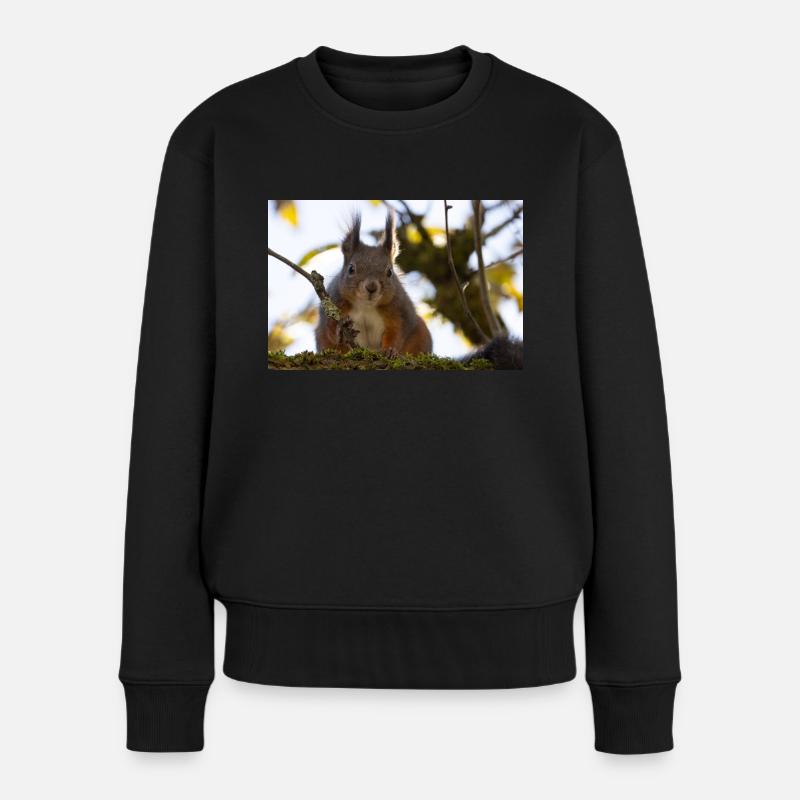 Oachkatzl / Écureuil - Pull Premium bio Femme - noir