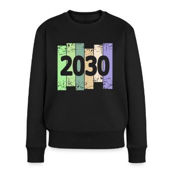 Artwork 2030 - Women's Premium Organic Jumper - black - Front - Julia (174cm)