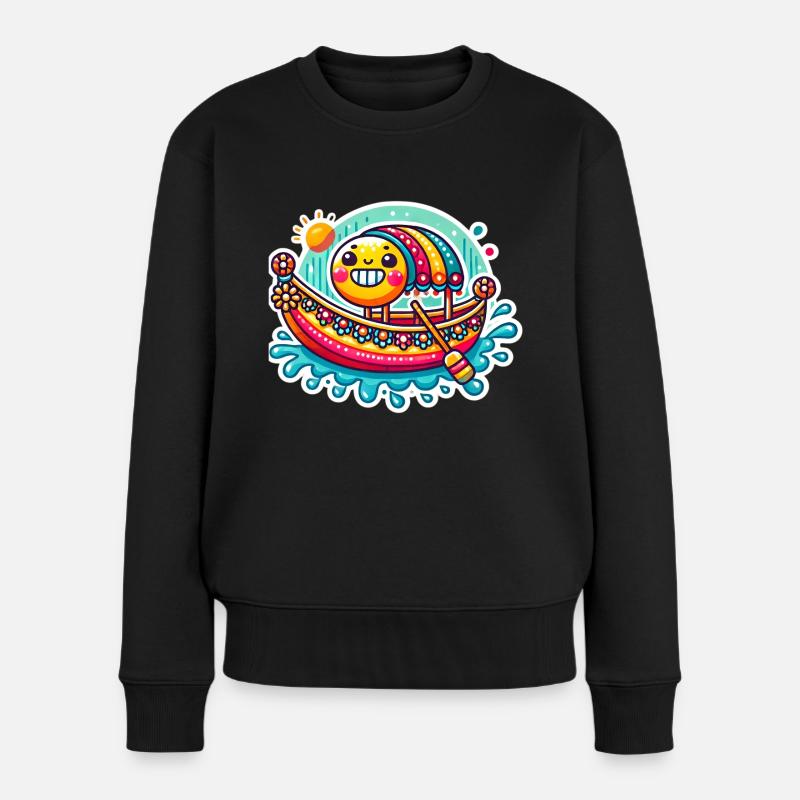 spreekahn - Frauen Premium Bio Pullover - Schwarz