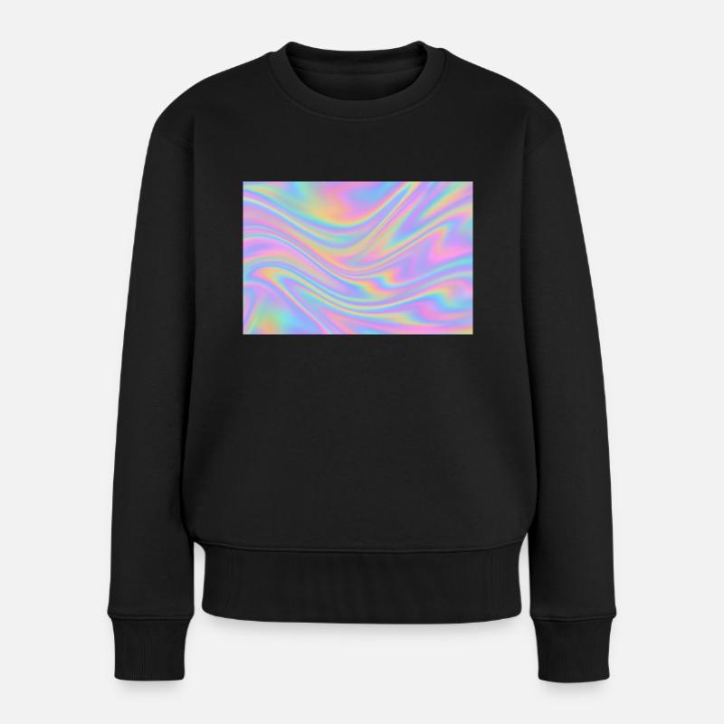 Conception holographique - Pull Premium bio Femme - noir