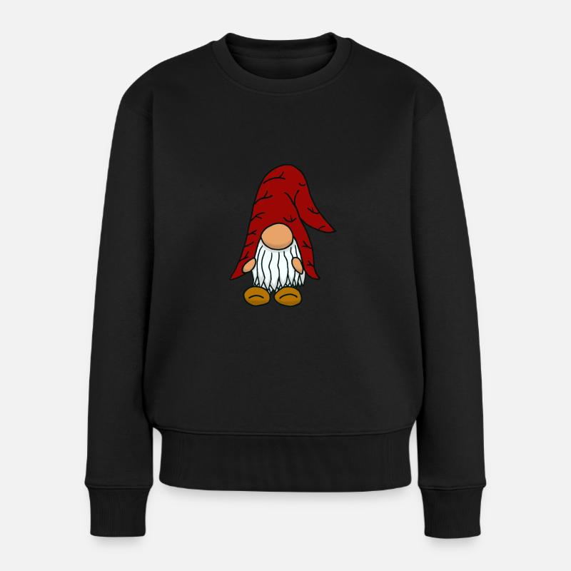 Elfes nains Nicolas Nains Noël Advent Baby - Pull Premium bio Femme - noir