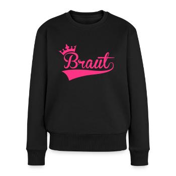 Braut - Frauen Premium Bio Pullover - Schwarz - Vorne - Julia (174cm)