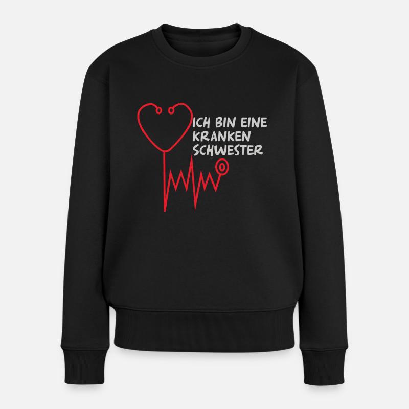 infirmière - Pull Premium bio Femme - noir
