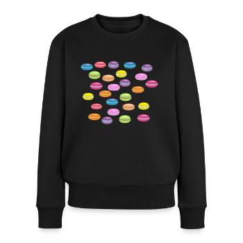 Macarons - Women's Premium Organic Jumper - black - Front - Julia (174cm)
