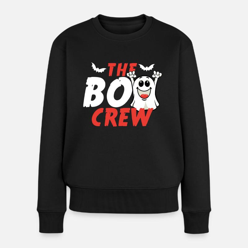 Geist Gespenst Geisterstunde Halloween Geschenk - Frauen Premium Bio Pullover - Schwarz