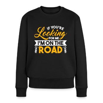 Cyclist Cycling Cycling Gift - Women's Premium Organic Jumper - black - Front - Julia (174cm)