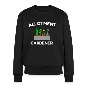 ALLOTMENT GARDENER - Women's Premium Organic Jumper - black - Front - Julia (174cm)