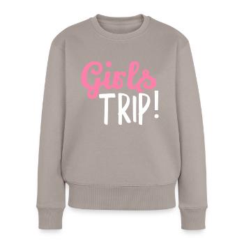 Voyage des filles - Pull Premium bio Femme - taupe - Devant - Julia (174cm)