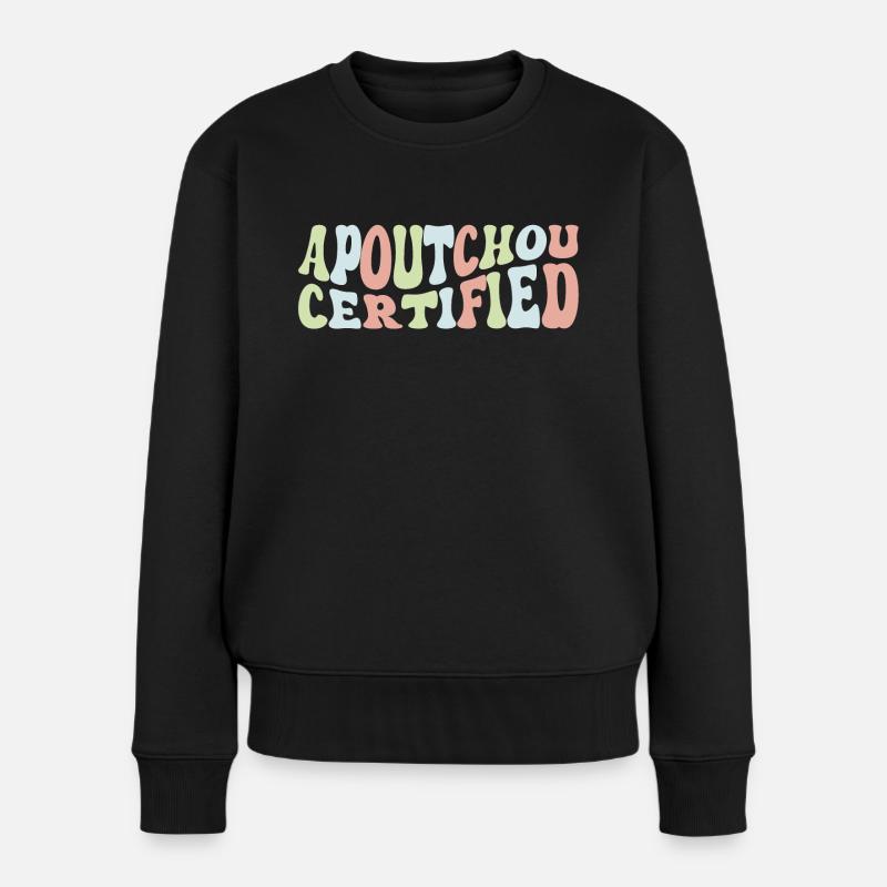 Apoutchou certified - Pull Premium bio Femme - noir
