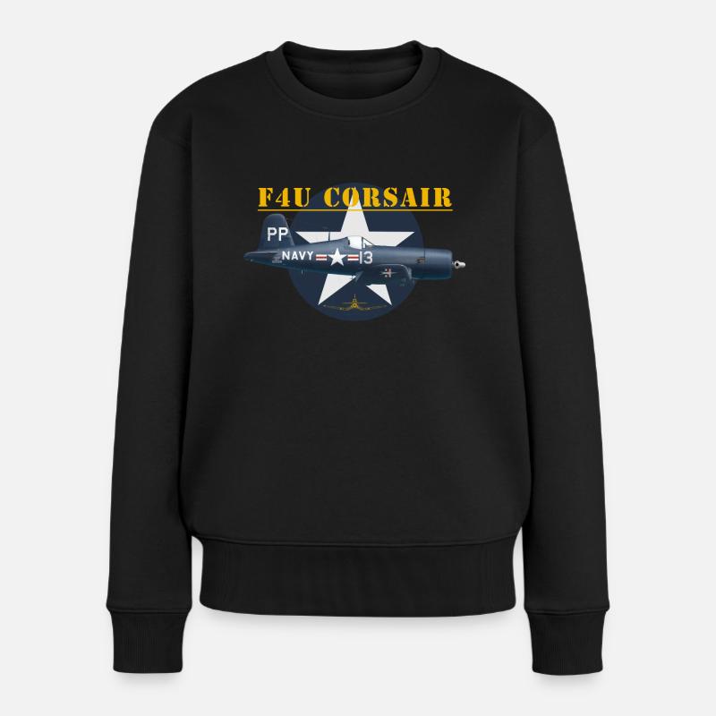 F4U-5P shirt design - Pull Premium bio Femme - noir