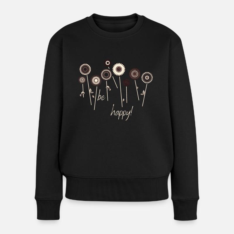 be happy - Pull Premium bio Femme - noir