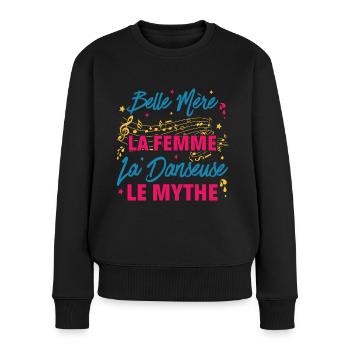 belle mère la femme danseuse le mythe la légende - Pull Premium bio Femme - noir - Devant - Julia (174cm)