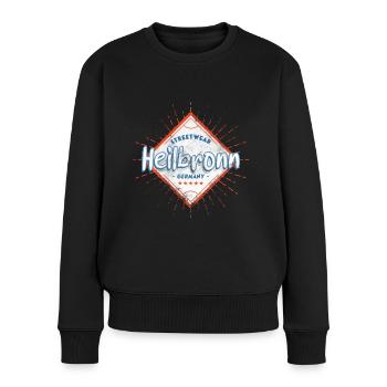 Heilbronn Deutschland Stadt Skyline Heimat Liebe - Frauen Premium Bio Pullover - Schwarz - Vorne - Julia (174cm)