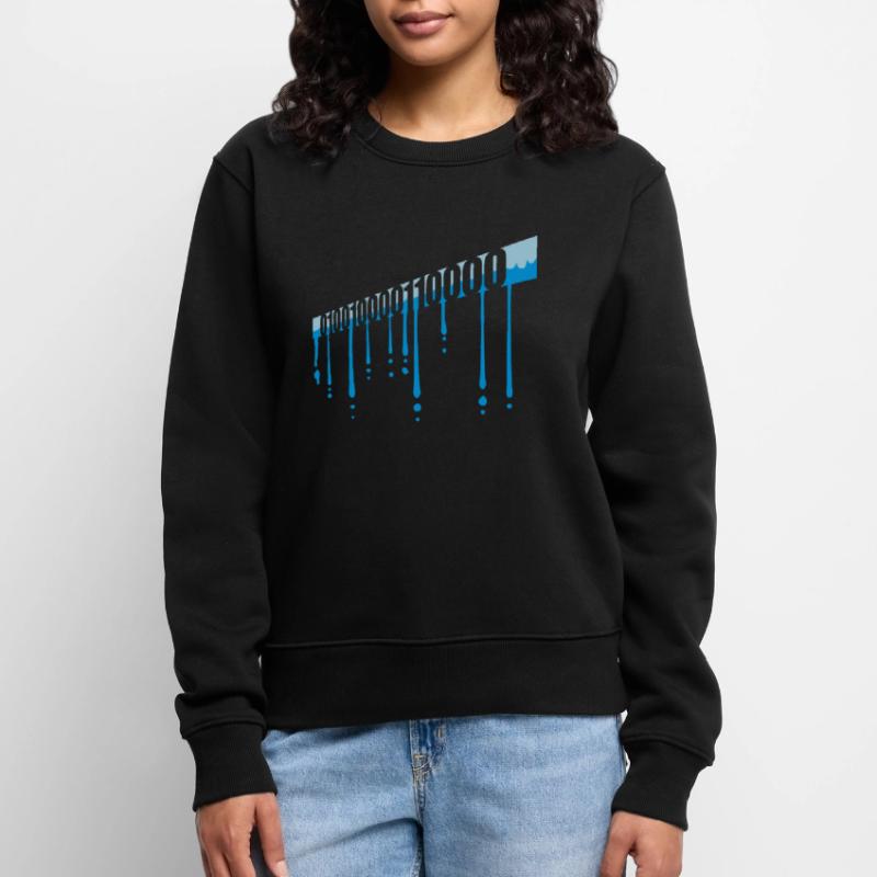 Langage de programme de code binaire Pull Premium bio Femme