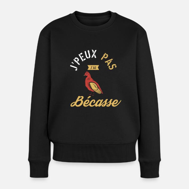 J Peux Pas J ai Bécasse - Pull Premium bio Femme - noir