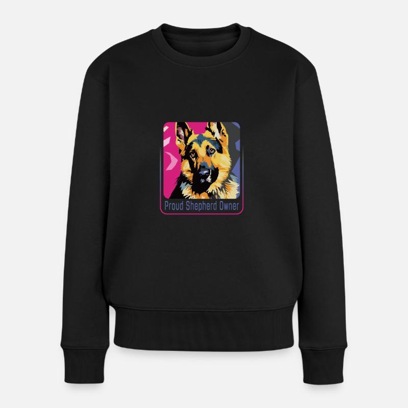 Propriétaire de berger élégant - Pull Premium bio Femme - noir