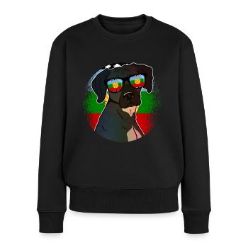 Mapuche - Pull Premium bio Femme - noir - Devant - Julia (174cm)
