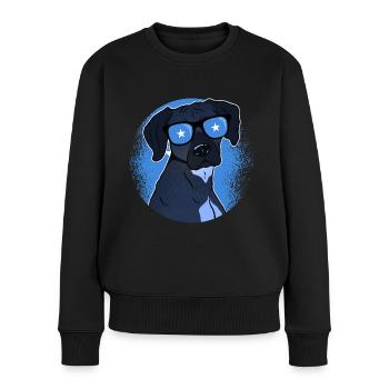 Somalia - Frauen Premium Bio Pullover - Schwarz - Vorne - Julia (174cm)