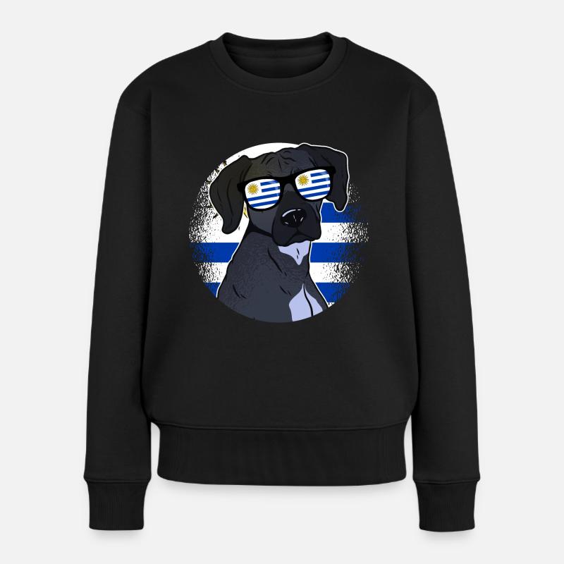 Uruguay - Frauen Premium Bio Pullover - Schwarz