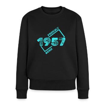 1957 - Women's Premium Organic Jumper - black - Front - Julia (174cm)