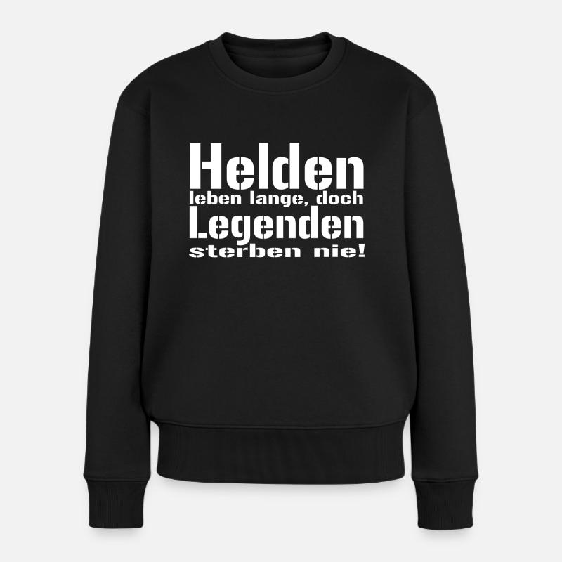 Les héros en direct - Pull Premium bio Femme - noir