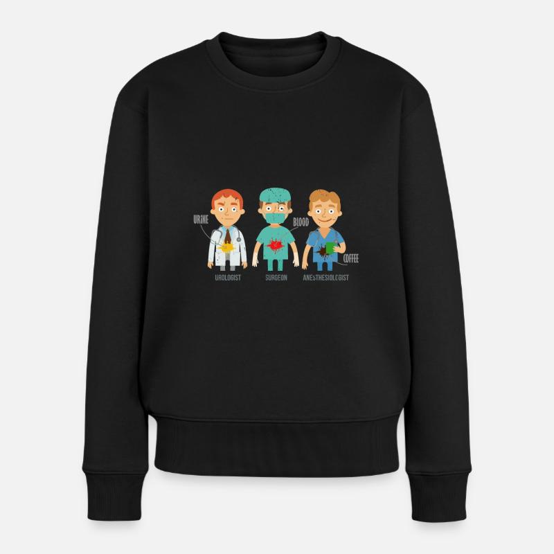 Anästhesist - Frauen Premium Bio Pullover - Schwarz